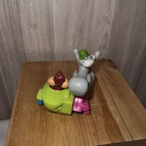 Vtg Animaniacs Slappy Skippy Squirrel Motorcycle 90s Figure Looney Tunes Toy - Picture 4 of 4